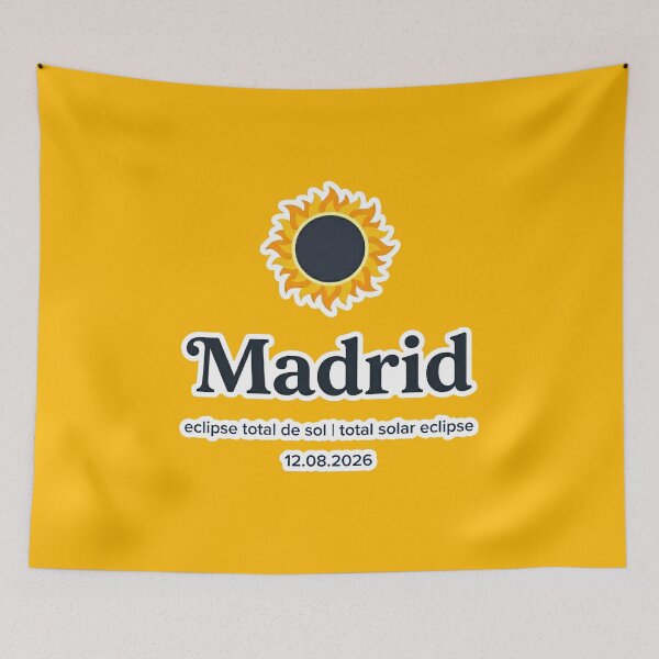 Item preview, Madrid Solar Eclipse 2026 Design designed and sold by Beyond Destinations.