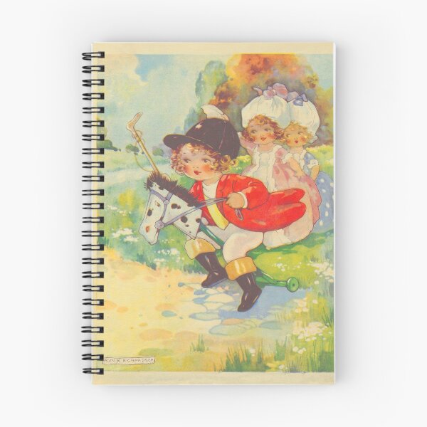 Item preview, Children Playing Horseback by Agnes Richardson (c.1910) // Public Domain designed and sold by Vernissage-dart.