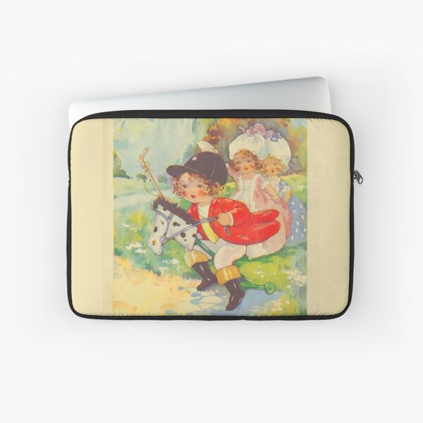 Item preview, Children Playing Horseback by Agnes Richardson (c.1910) // Public Domain designed and sold by Vernissage-dart.