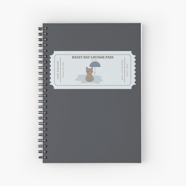 Item preview, Rainy Day Lounge Pass | Cozy Cat with Umbrella | Vintage Ticket Illustration designed and sold by MyFotodrive.