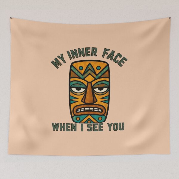 Item preview, Tiki Mask – My Inner Face When I See You designed and sold by Icareis-Studios.