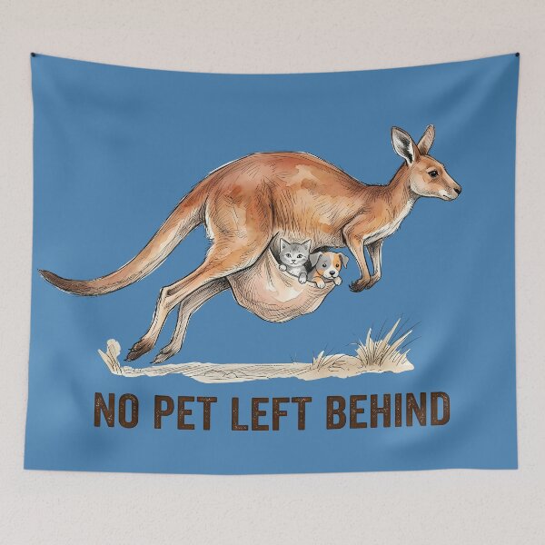Item preview, No Pet Left Behind: Heroic Kangaroo Rescue Art designed and sold by SoulPT.