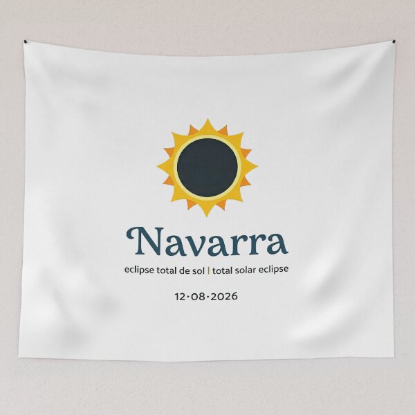 Item preview, Navarra Solar Eclipse 2026 Design designed and sold by Beyond Destinations.