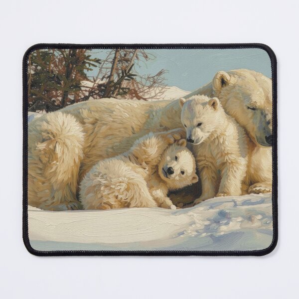 Item preview, Polar Bear Mother and Cubs designed and sold by Kirrindy Designs.