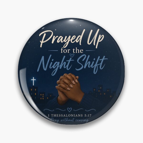 Item preview, Prayed Up for the Night Shift designed and sold by Psalm134-Night Blessings.