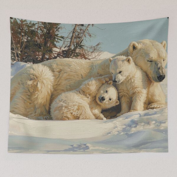 Item preview, Polar Bear Mother and Cubs designed and sold by Kirrindy Designs.