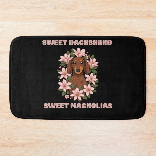 Item preview, Sweet  Dachshund Sweet Mangolias Funny Gifts  designed and sold by Domel9674.