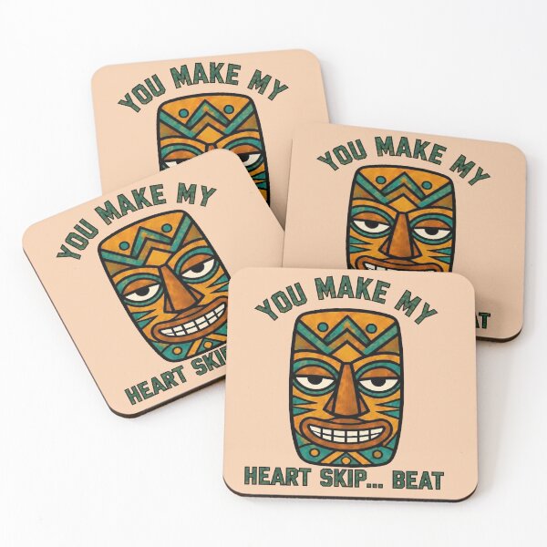 Item preview, Tiki Mask – You Make My Heart Skip a Beat designed and sold by Icareis-Studios.