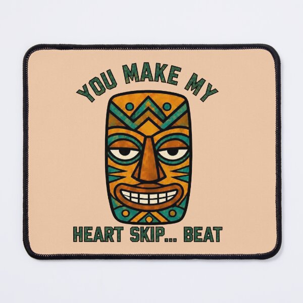 Item preview, Tiki Mask – You Make My Heart Skip a Beat designed and sold by Icareis-Studios.