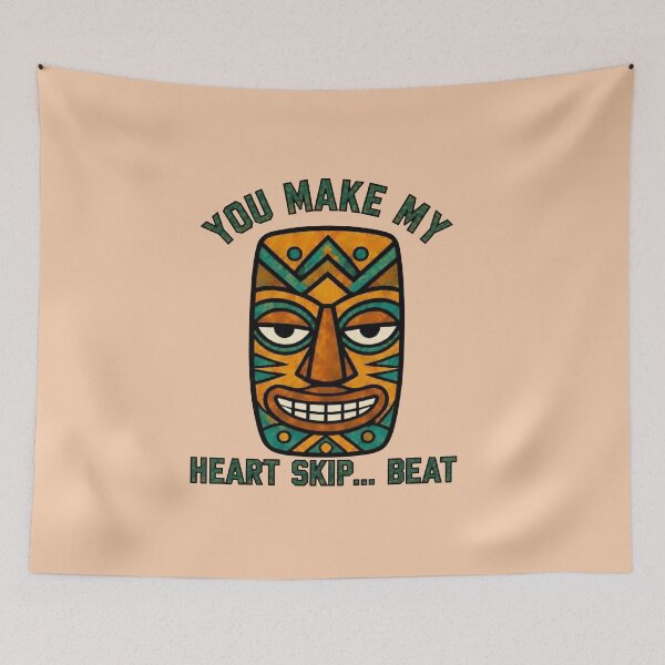Item preview, Tiki Mask – You Make My Heart Skip a Beat designed and sold by Icareis-Studios.