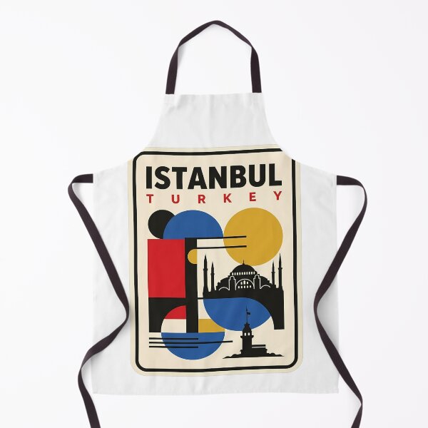 Item preview, Istanbul Turkey Retro Bauhaus Geometric Skyline designed and sold by k3rstman1.