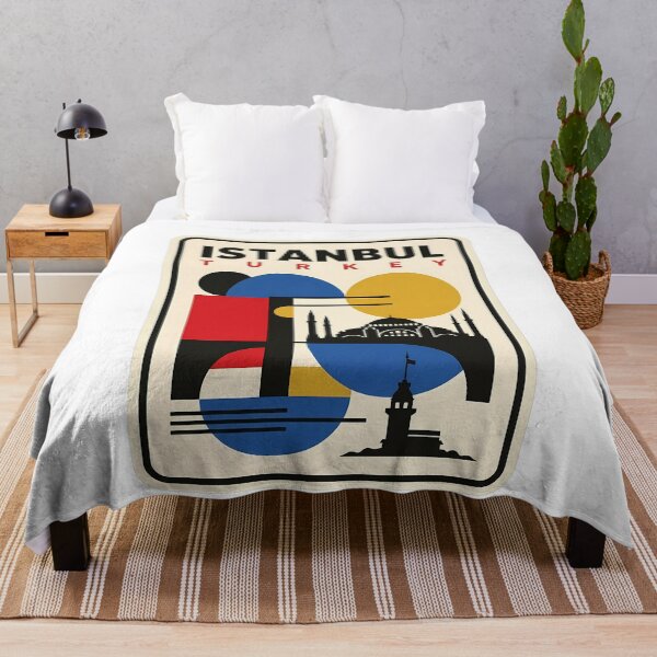 Item preview, Istanbul Turkey Retro Bauhaus Geometric Skyline designed and sold by k3rstman1.