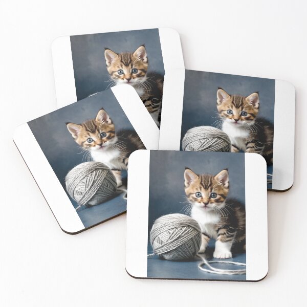 Item preview, Animals - Adorable Tabby and White Kitten, Sweet and Innocent Portrait designed and sold by DoodyPets.