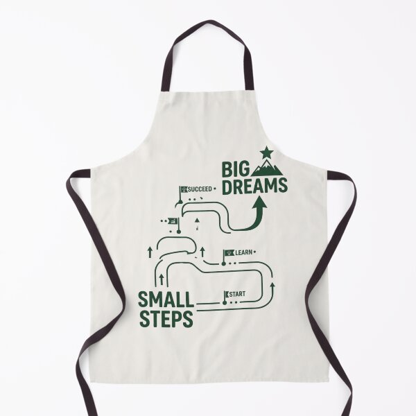 Item preview, Small Steps Big Dreams Motivation Shirt designed and sold by Amr Darwish Graphic designer.