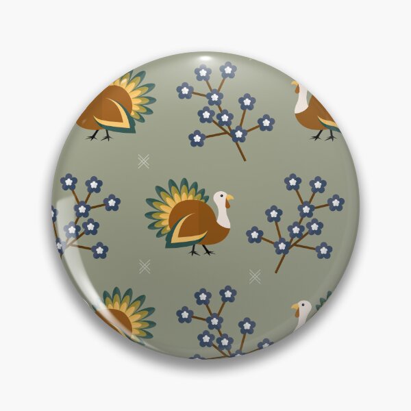 Item preview, Turkeys on green designed and sold by reneesillus.