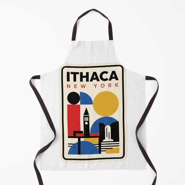 Item preview, Ithaca New York Retro Geometric Travel Skyline designed and sold by k3rstman1.