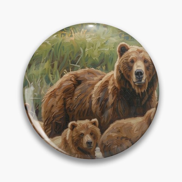 Item preview, Grizzly Bear Mother and Cubs designed and sold by Kirrindy Designs.
