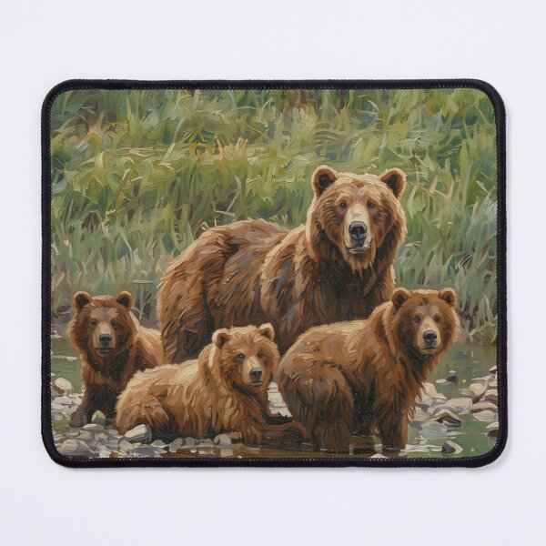 Item preview, Grizzly Bear Mother and Cubs designed and sold by Kirrindy Designs.