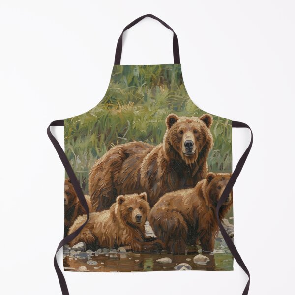 Item preview, Grizzly Bear Mother and Cubs designed and sold by Kirrindy Designs.