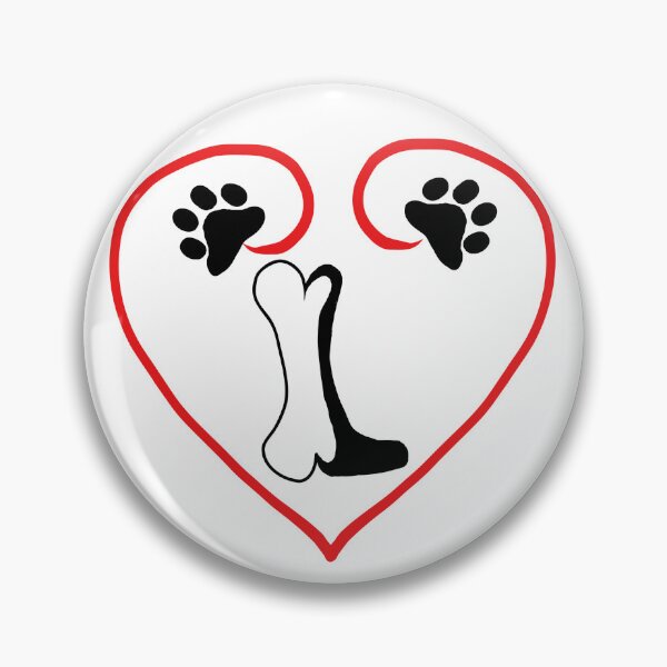 Item preview, Heart dog with the letter L designed and sold by acreació.