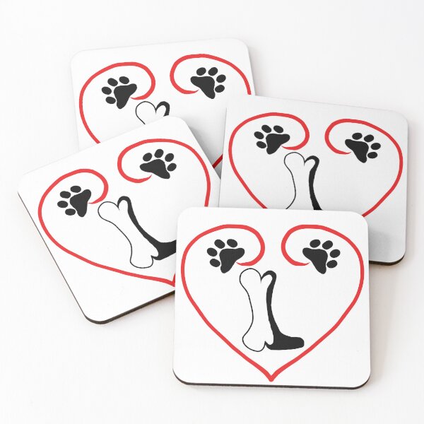Item preview, Heart dog with the letter L designed and sold by acreació.
