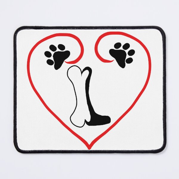 Item preview, Heart dog with the letter L designed and sold by acreació.