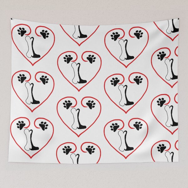 Item preview, Heart dog with the letter L designed and sold by acreació.