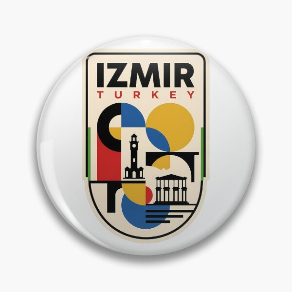 Item preview, Vintage Izmir Turkey Geometric Clock Tower Landmark designed and sold by k3rstman1.