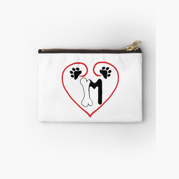 Item preview, Heart dog with the letter M designed and sold by acreació.
