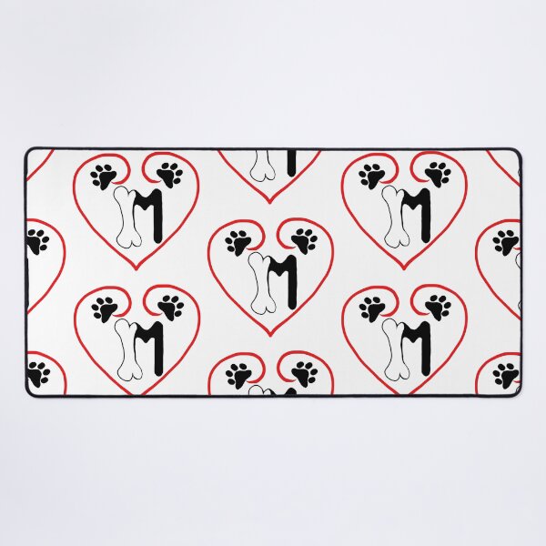 Item preview, Heart dog with the letter M designed and sold by acreació.