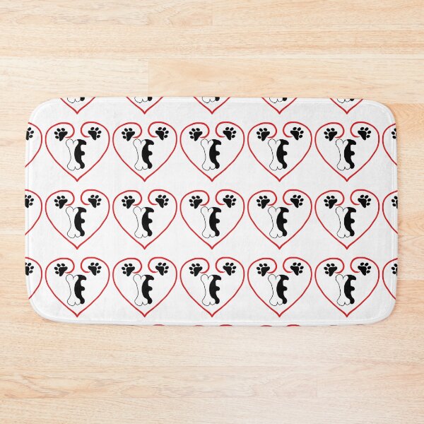 Item preview, Heart dog with the letter F designed and sold by acreació.