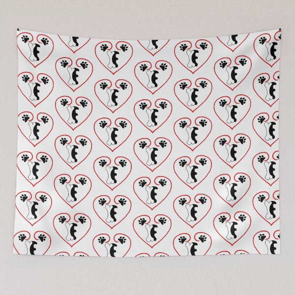 Item preview, Heart dog with the letter F designed and sold by acreació.
