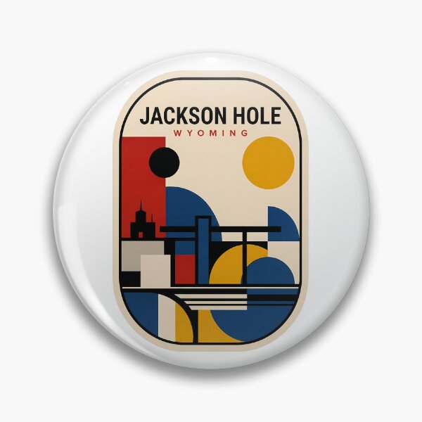 Item preview, Retro Jackson Hole Wyoming Abstract Geometric Travel designed and sold by k3rstman1.