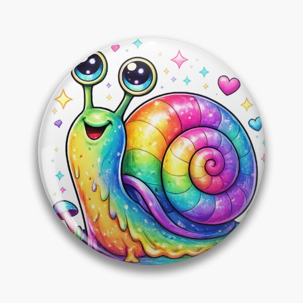 Item preview, Cute Rainbow Snail Kawaii Neon designed and sold by NeonTraum.