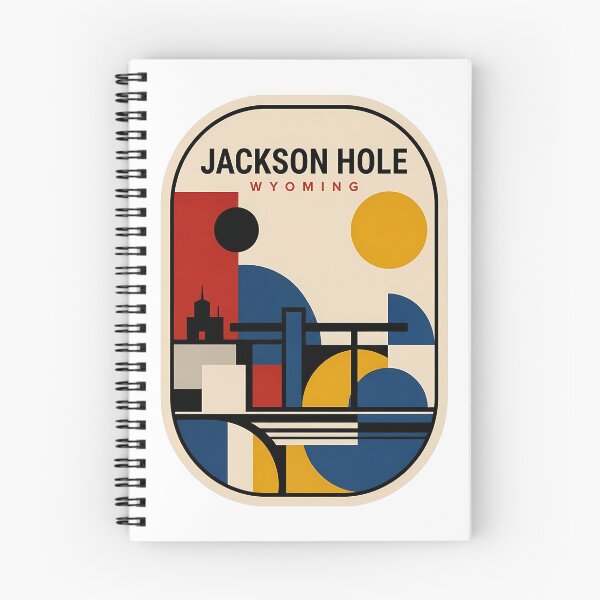 Item preview, Retro Jackson Hole Wyoming Abstract Geometric Travel designed and sold by k3rstman1.