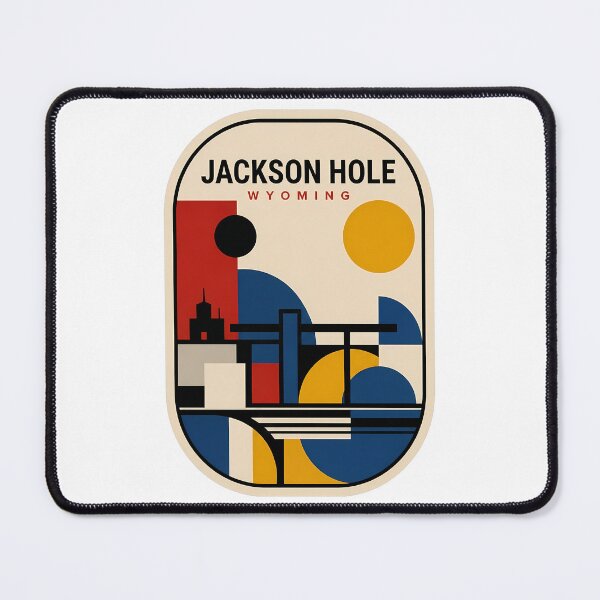 Item preview, Retro Jackson Hole Wyoming Abstract Geometric Travel designed and sold by k3rstman1.