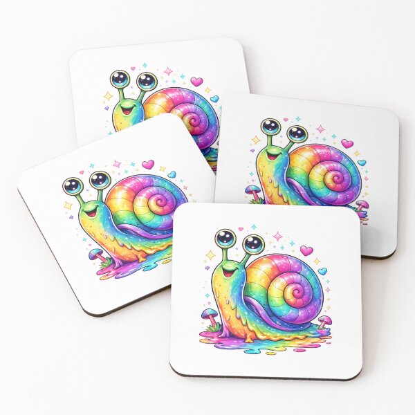 Item preview, Cute Rainbow Snail Kawaii Neon designed and sold by NeonTraum.