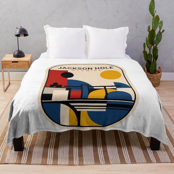 Item preview, Retro Jackson Hole Wyoming Abstract Geometric Travel designed and sold by k3rstman1.