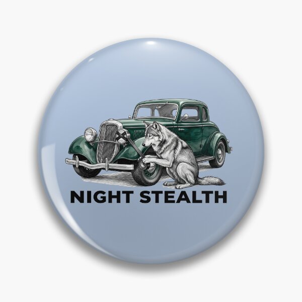 Item preview, Night Stealth: Tactical Wolf and Vintage Car designed and sold by SoulPT.