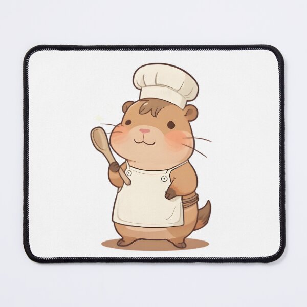 Item preview, Capybara Chef — Cute Cooking Capybara Sticker designed and sold by tommysworks.