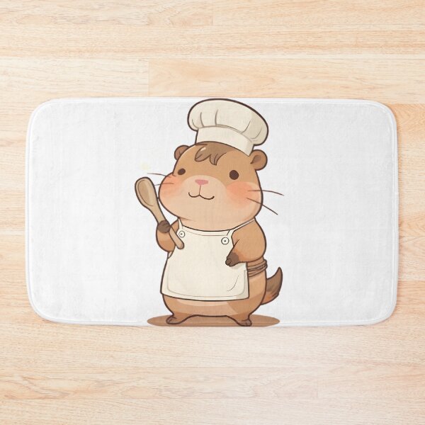 Item preview, Capybara Chef — Cute Cooking Capybara Sticker designed and sold by tommysworks.