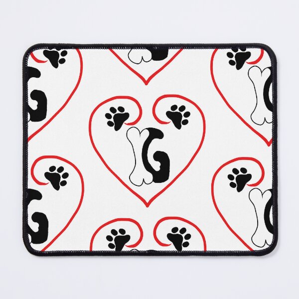 Item preview, Heart dog with the letter G designed and sold by acreació.