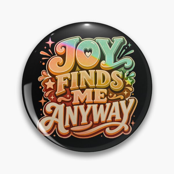Item preview, Joy Finds Me Anyway Retro designed and sold by TrinovaCreates.