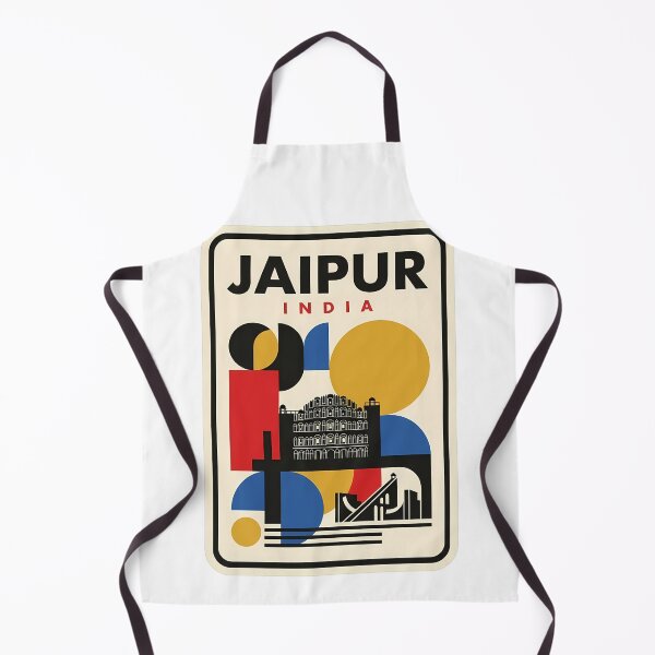 Item preview, Jaipur India Vintage Geometric Travel Poster designed and sold by k3rstman1.