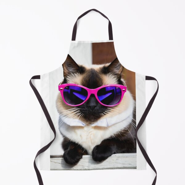 Item preview, Animals - Bicolor Cat in Neon Pink Sunglasses, Kitsch Internet Meme Aesthetic designed and sold by DoodyPets.