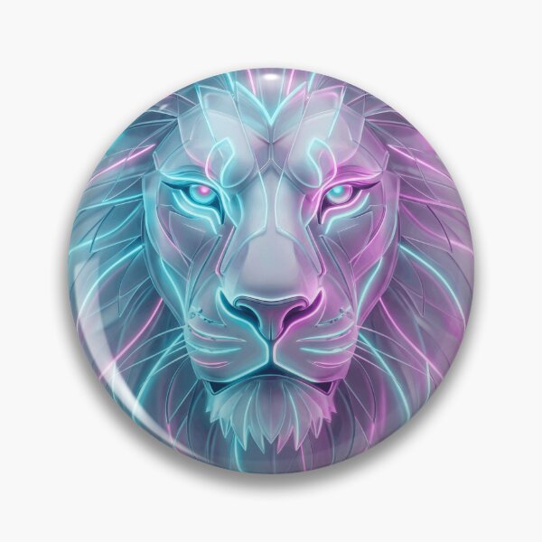 Item preview, Premium Glassmorphism Neon Lion designed and sold by krishna-artdesigns.