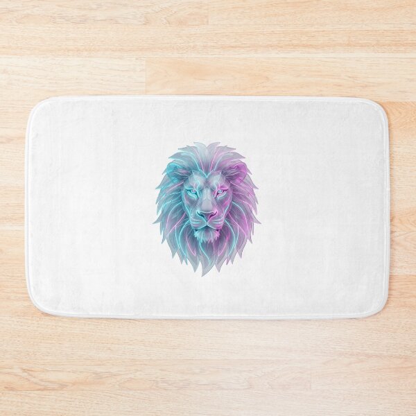 Item preview, Premium Glassmorphism Neon Lion designed and sold by krishna-artdesigns.