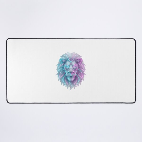 Item preview, Premium Glassmorphism Neon Lion designed and sold by krishna-artdesigns.