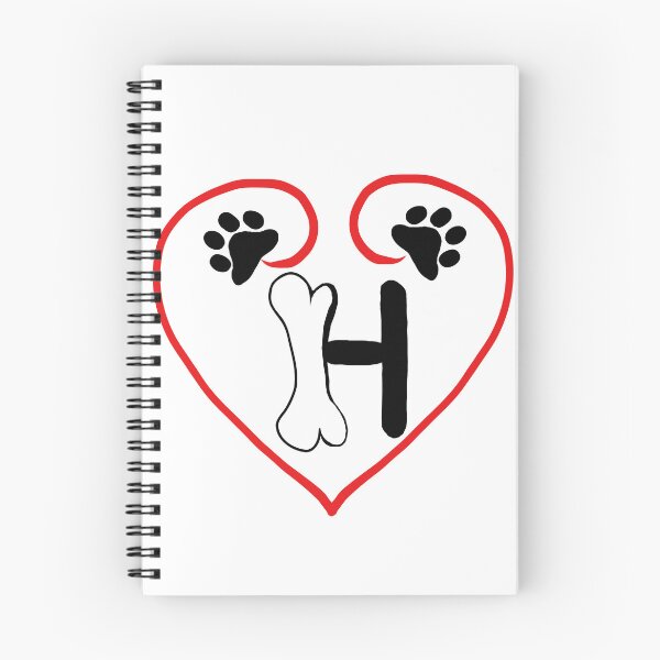Item preview, Heart dog with the letter H designed and sold by acreació.