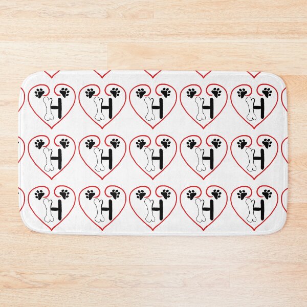 Item preview, Heart dog with the letter H designed and sold by acreació.